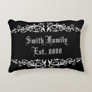 Custom family name established cushion