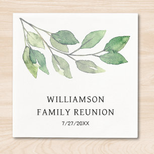 Custom Family Name Family Reunion Napkin