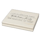 Custom Family Name | Modern Return Address