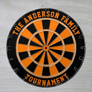 Custom Family Name Personalised Dartboard