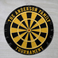 Custom Family Name Personalised Dartboard