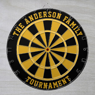 Custom Family Name Personalised Dartboard