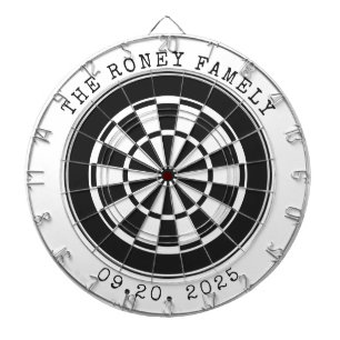 Custom Family Name Personalised Dartboards