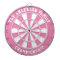Custom Family Name Personalised Pink Dartboard