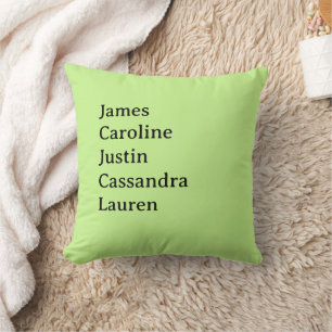Custom Family Name Pillow Gift for Mum & Grandma