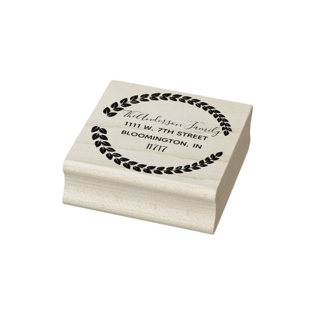 Custom Family Name Return Address Rubber Stamp (Stamp)