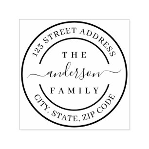 Custom Family Name Return Address Self-inkin Self-inking Stamp