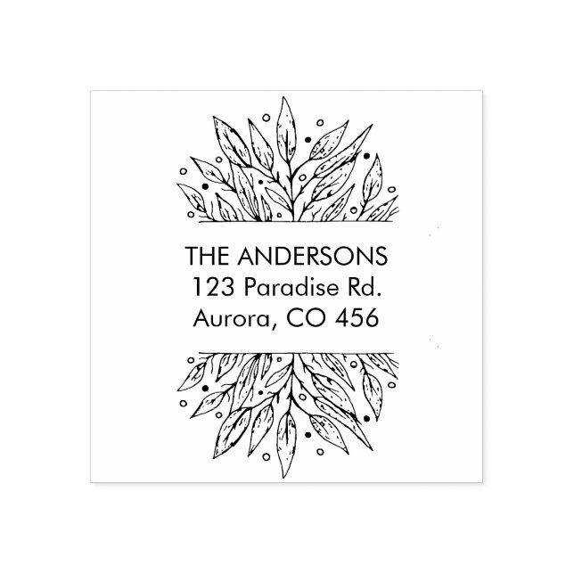 Custom Family Name Rubber Stamp (Imprint)