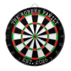 Custom Family Name Rustic Dartboard