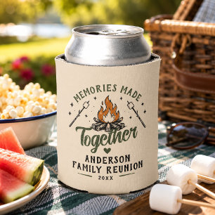Custom Family Name S'mores Family Reunion Campfire Can Cooler
