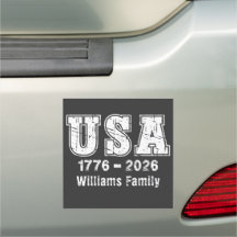 Custom Family Name USA 1776 2026 Patriotic