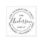 Custom Family Name Wooden Return Address