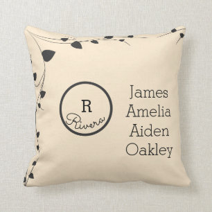 Custom Family Names Cushion