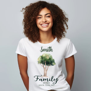Custom Family Nature Tree Reunion T-Shirt