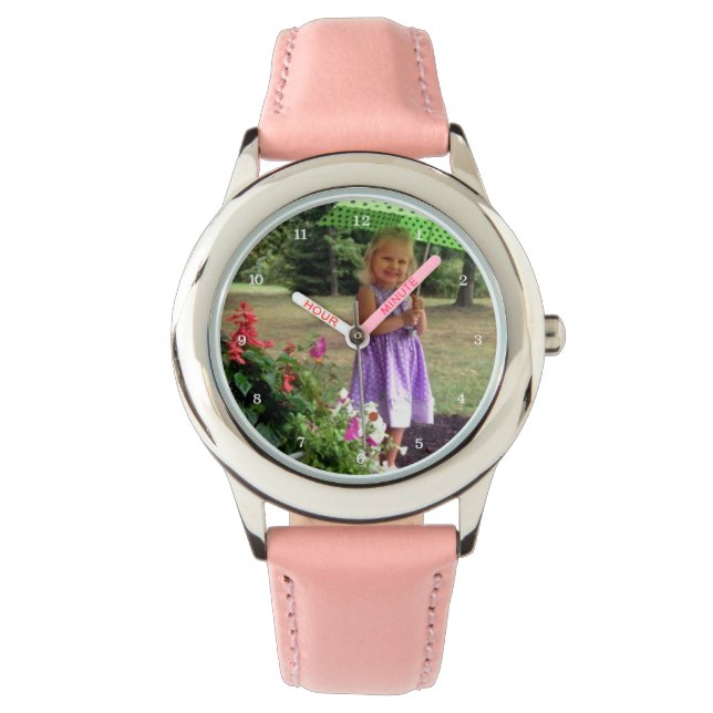 Custom Family or Child Personalised Picture Watch (Front)