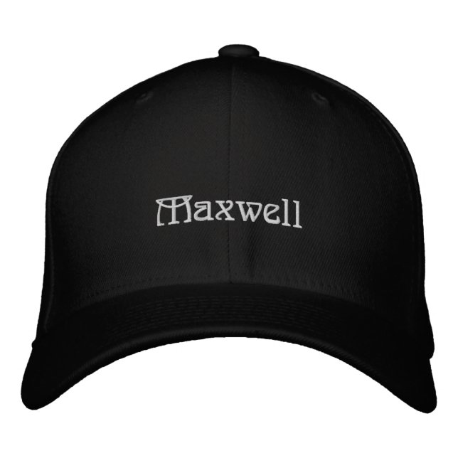 Custom Family or First Name Minimalist Calligraphy Embroidered Hat (Front)