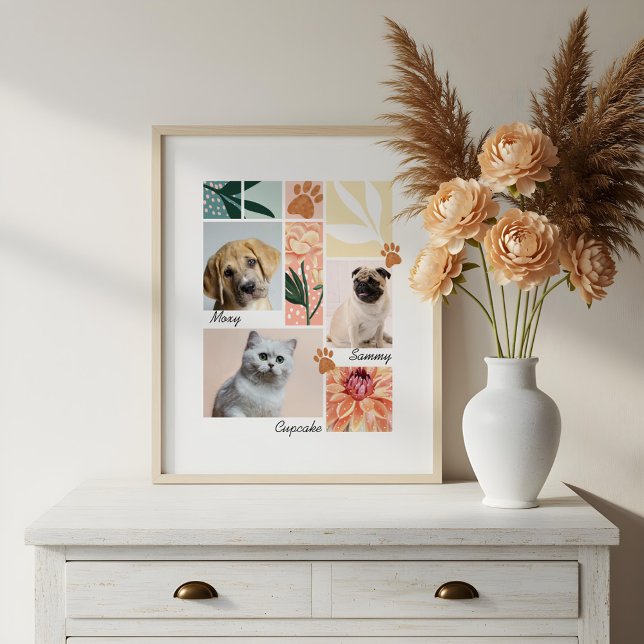 Custom Family & Pet Photo Collage Pet Theme (Custom Family & Pet Photo Collage Pet Theme)