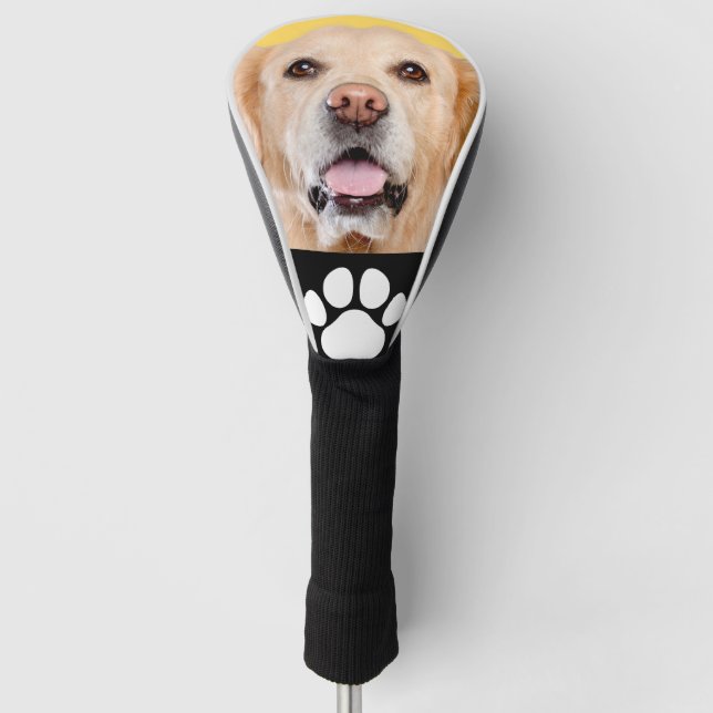 Custom Family Pet Photo Golf Head Cover (Front)