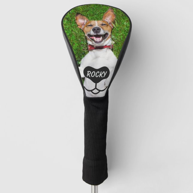 Custom Family Pet Photo Golf Head Cover (Front)