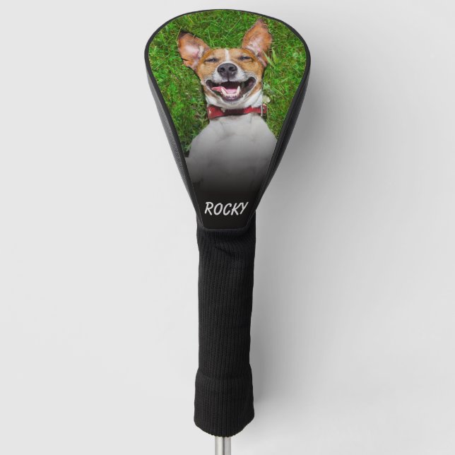 Custom Family Pet Photo Golf Head Cover (Front)