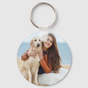 Custom Family   Pet Photo Keychain Gift