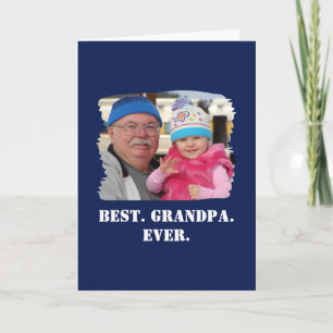 Custom Family Photo Abuelo Nonno Best Grandpa Ever Card