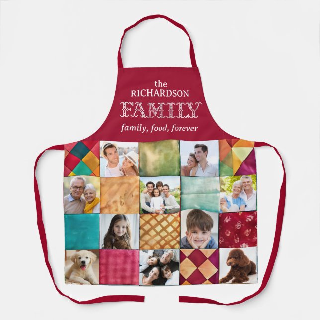 Custom Family Photo Apron (Front)