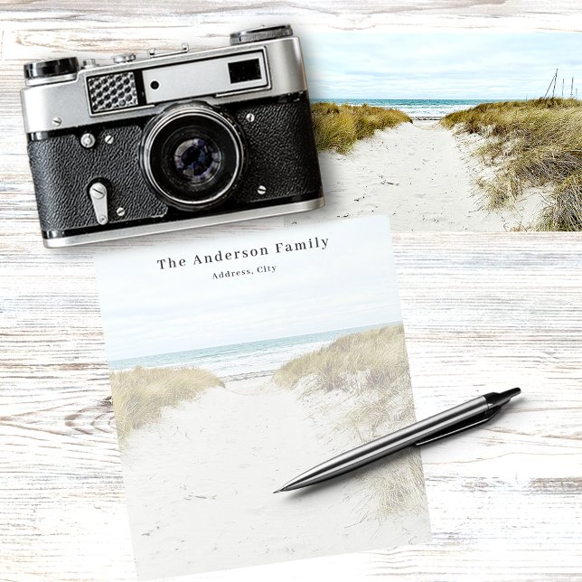 Custom family photo beach vacation notepad (Creator Uploaded)