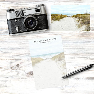 Custom family photo beach vacation post-it notes