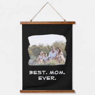 Custom Family Photo Best Mum Ever Mother's Day Hanging Tapestry