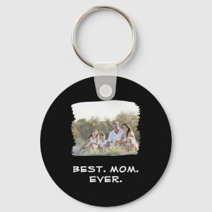 Custom Family Photo Best Mum Ever Mother's Day Key Ring