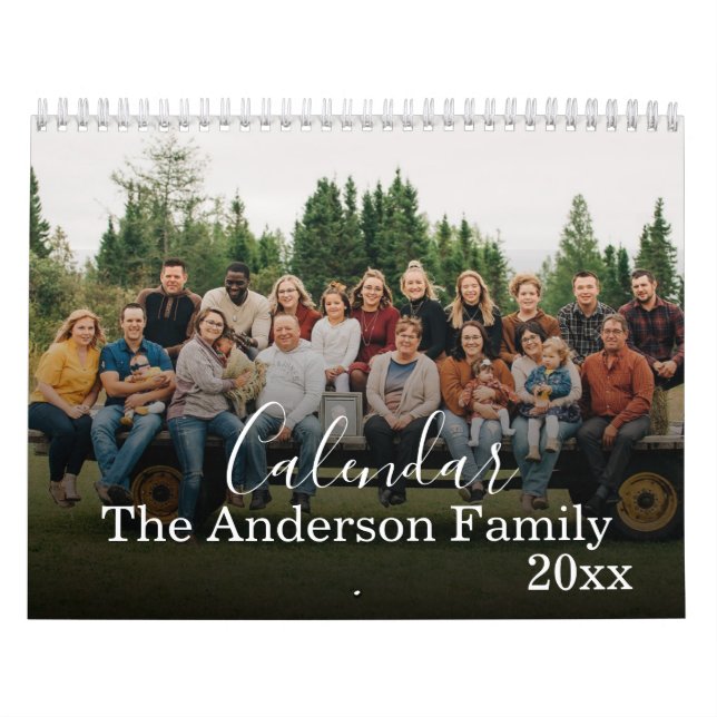 Custom Family Photo Calendar (Cover)
