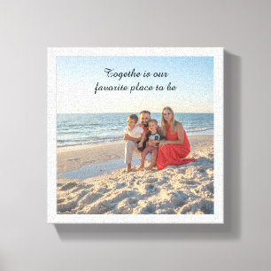 Custom Family Photo Canvas – Holiday Motivational