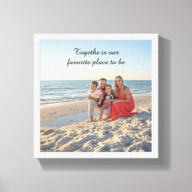 Custom Family Photo Canvas – Holiday Motivational  (Front)