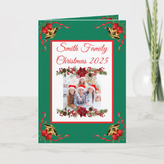 Custom Family Photo Christmas Card