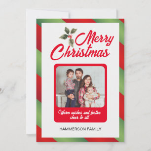Custom Family Photo Christmas Invitation