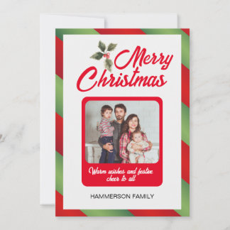 Custom Family Photo Christmas Invitation
