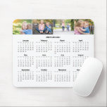 Custom Family Photo Collage 2024 Monthly Calendar Mouse Mat<br><div class="desc">This beautiful custom photo collage 2024 calendar mouse pad features four family photographs above the days. This monthly calendar with 4 pictures of your kids will make you happy every time you look at it. The weeks start with Sunday.</div>