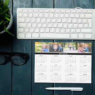 Custom Family Photo Collage 2025 Calendar Card