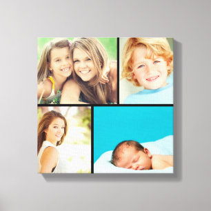 Custom Family Photo Collage Canvas Print