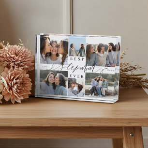 Custom Family Photo Collage Gift Best Stepmom Ever