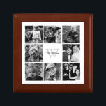 Custom Family Photo Collage Gift Box<br><div class="desc">Elegant and modern photo collage.</div>