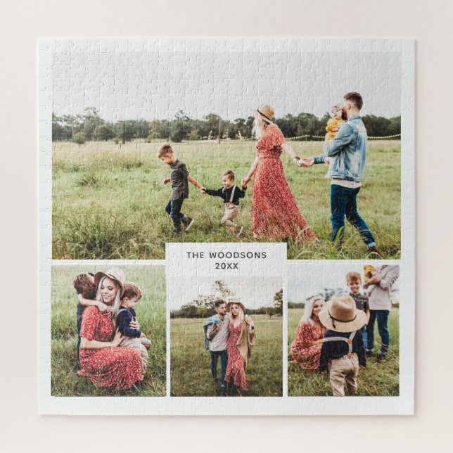 Custom Family Photo Collage Jigsaw Puzzle (Vertical)