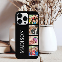 Custom Family Photo Collage Personalised Black
