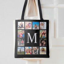 Custom Family Photo Collage Personalised Black