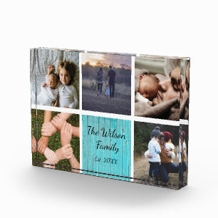 Custom Family photo collage personalised memories Block