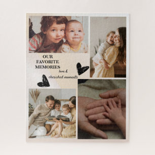 Custom Family Photo Collage Personalised Memories Jigsaw Puzzle