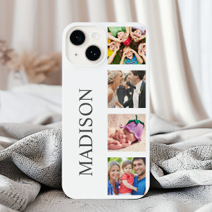 Custom Family Photo Collage Personalised White iPhone 16 Plus Case