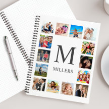 Custom Family Photo Collage Personalised White