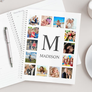 Custom Family Photo Collage Personalised White Planner
